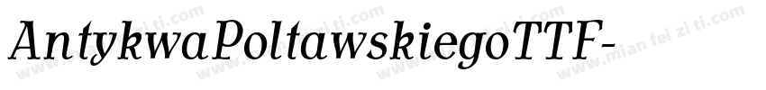 AntykwaPoltawskiegoTTF字体转换