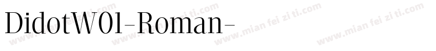 DidotW01-Roman字体转换