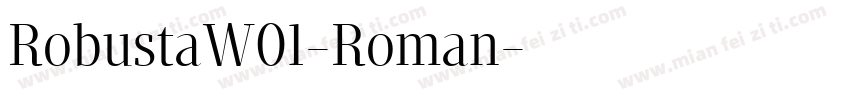 RobustaW01-Roman字体转换