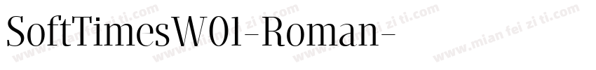 SoftTimesW01-Roman字体转换
