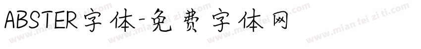 ABSTER字体字体转换