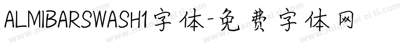 ALMIBARSWASH1字体字体转换