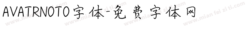 AVATRNOTO字体字体转换