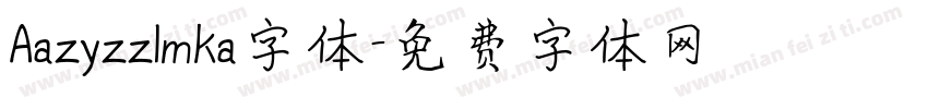 Aazyzzlmka字体字体转换