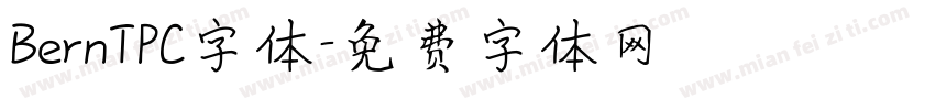 BernTPC字体字体转换