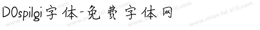 DOspilgi字体字体转换
