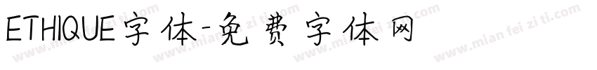 ETHIQUE字体字体转换