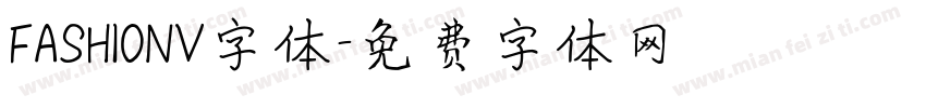 FASHIONV字体字体转换