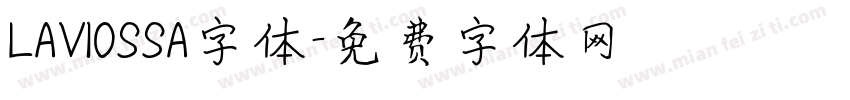 LAVIOSSA字体字体转换