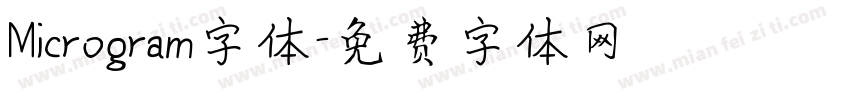 Microgram字体字体转换