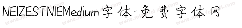 NEIZESTNIEMedium字体字体转换