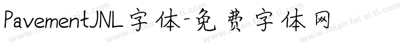 PavementJNL字体字体转换