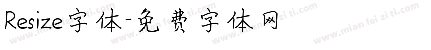 Resize字体字体转换