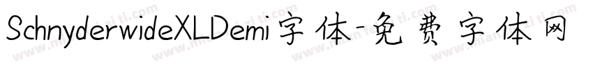 SchnyderwideXLDemi字体字体转换
