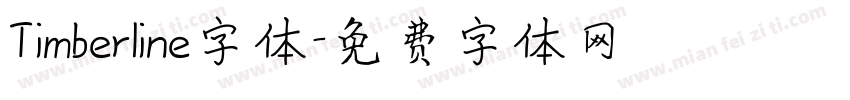 Timberline字体字体转换