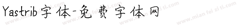 Yastrib字体字体转换