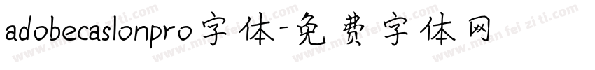 adobecaslonpro字体字体转换