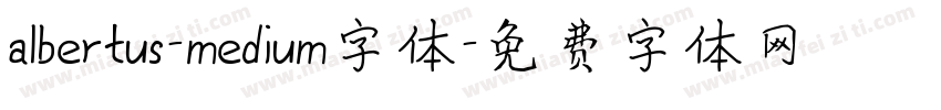 albertus-medium字体字体转换