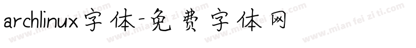 archlinux字体字体转换