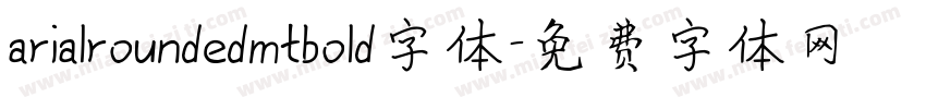 arialroundedmtbold字体字体转换
