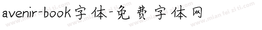 avenir-book字体字体转换
