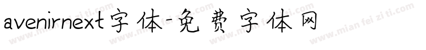 avenirnext字体字体转换