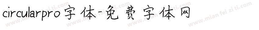 circularpro字体字体转换