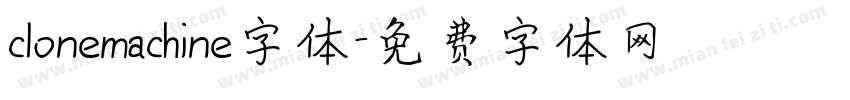 clonemachine字体字体转换