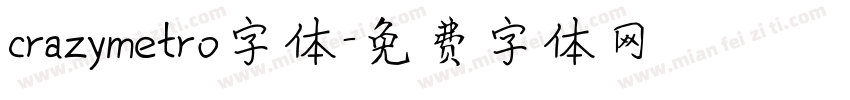 crazymetro字体字体转换