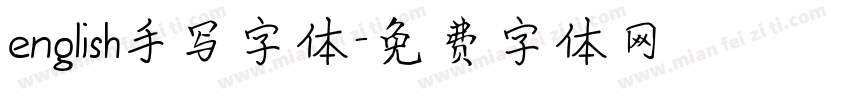 english手写字体字体转换