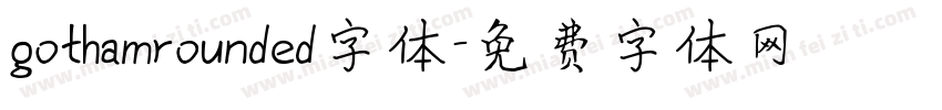 gothamrounded字体字体转换