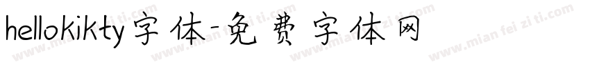 hellokikty字体字体转换
