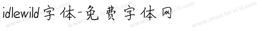 idlewild字体字体转换