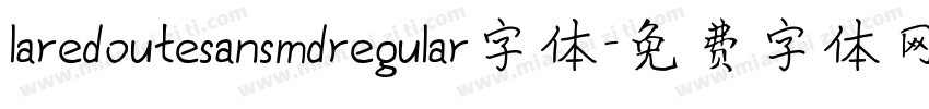 laredoutesansmdregular字体字体转换