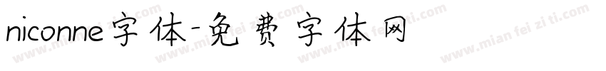 niconne字体字体转换