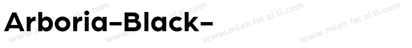 Arboria-Black字体转换