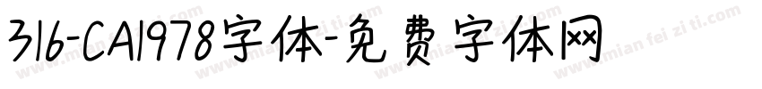 316-CA1978字体字体转换