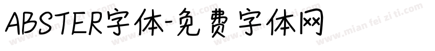 ABSTER字体字体转换