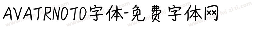 AVATRNOTO字体字体转换