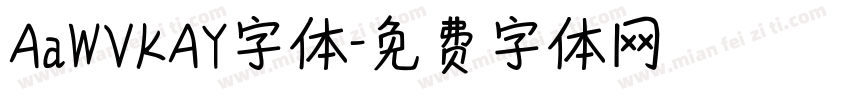AaWVKAY字体字体转换