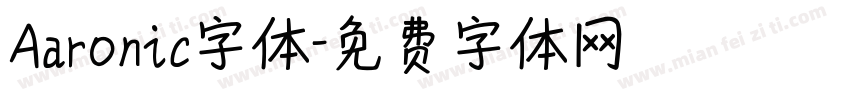 Aaronic字体字体转换