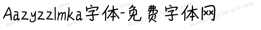 Aazyzzlmka字体字体转换