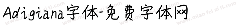 Adigiana字体字体转换