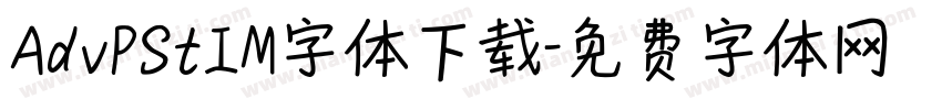 AdvPStIM字体下载字体转换