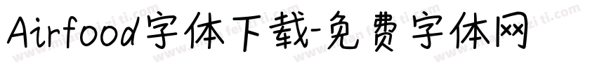 Airfood字体下载字体转换
