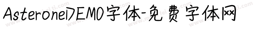 AsteroneDEMO字体字体转换