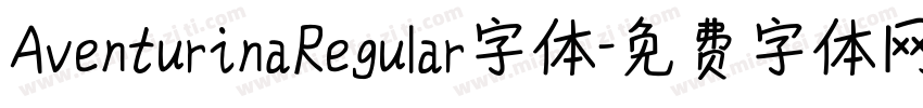 AventurinaRegular字体字体转换