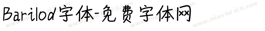 Barilod字体字体转换