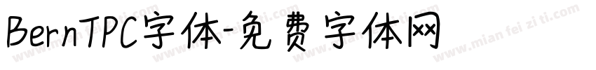BernTPC字体字体转换