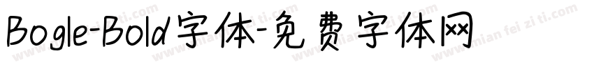 Bogle-Bold字体字体转换